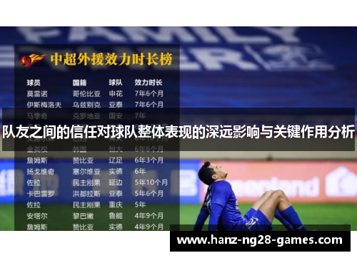 队友之间的信任对球队整体表现的深远影响与关键作用分析